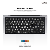 iDecal原色工场适用于macbookproair苹果笔记键盘贴13寸14按键膜