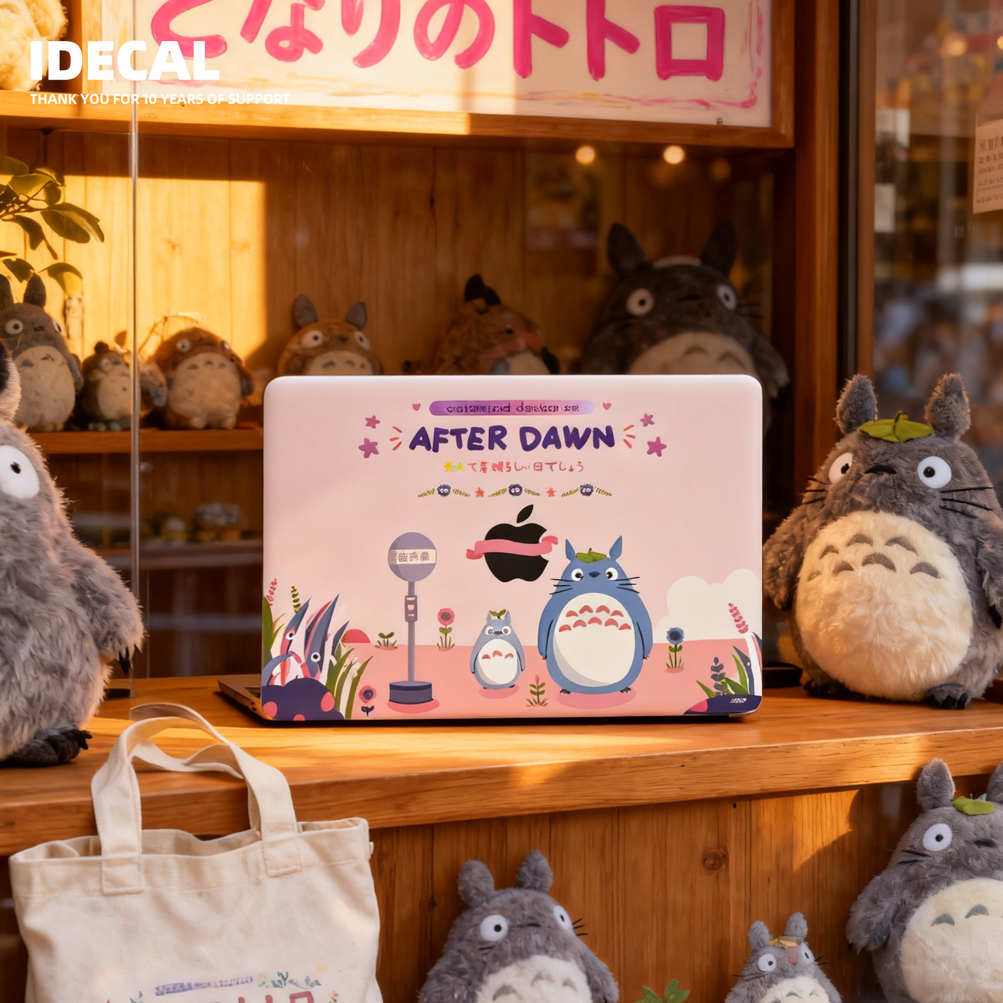 适用苹果笔记本贴纸air15外壳贴膜龙猫Macbookpro141315寸机身贴,3C数码配件,笔记本炫彩贴,淘宝优惠券,粉丝福利购,淘宝优惠卷