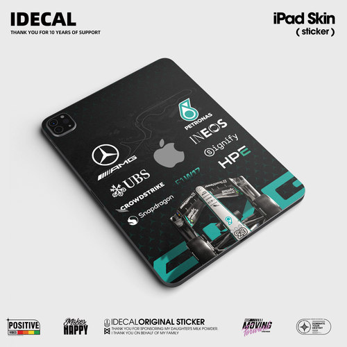 IDECAL赛车主题ipad机身保护膜