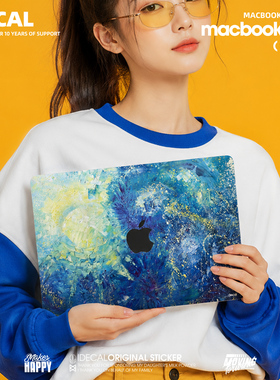 原色工场苹果笔记本贴纸macbookpro14air13机身文艺贴外壳贴膜