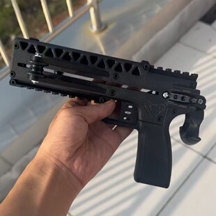 连发弹弓鹰击3D打印塑料玩具模型皮筋户外益智