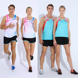田径训练服男女定制体育考生比赛服运动背心短跑马拉松跑步服套装