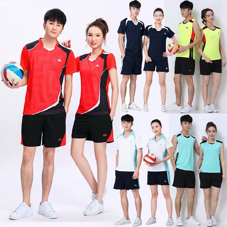 排球服套装男女队服定制训练服图片