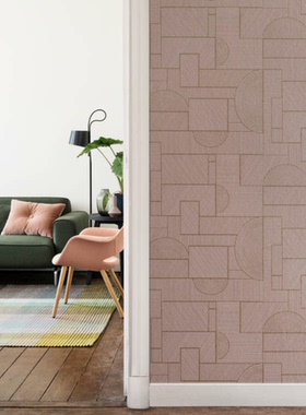 比利时进口HW墙纸现代简约轻奢半圆图案壁纸19540 19541 19542 43