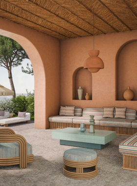 casamance法国进口面料Serapes现代经典条纹座椅或装饰靠垫451703