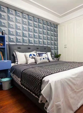 比利时进口无纺3D圆滑几何形状金字塔墙纸26500 26501 26502 503