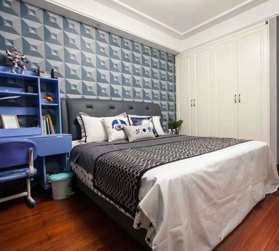 比利时进口几何风墙纸