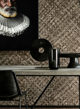 比利时ARTE中式竹席编织纹图案墙纸34100 34101 34102 34103 104