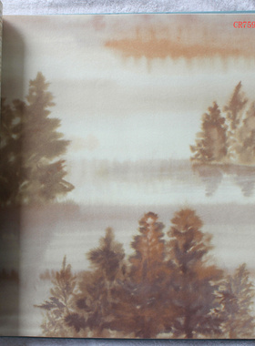 美国进口新古典风格树木图案背景墙壁纸CR75901 CR75904 CR75908