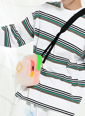 theMADHATcher「水行」透明荧光夏游泳单双肩两用度假撞色防泼水