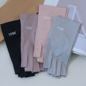 UPF50 半指触屏骑行冰丝手套 冰氧凉感防晒手套女薄款