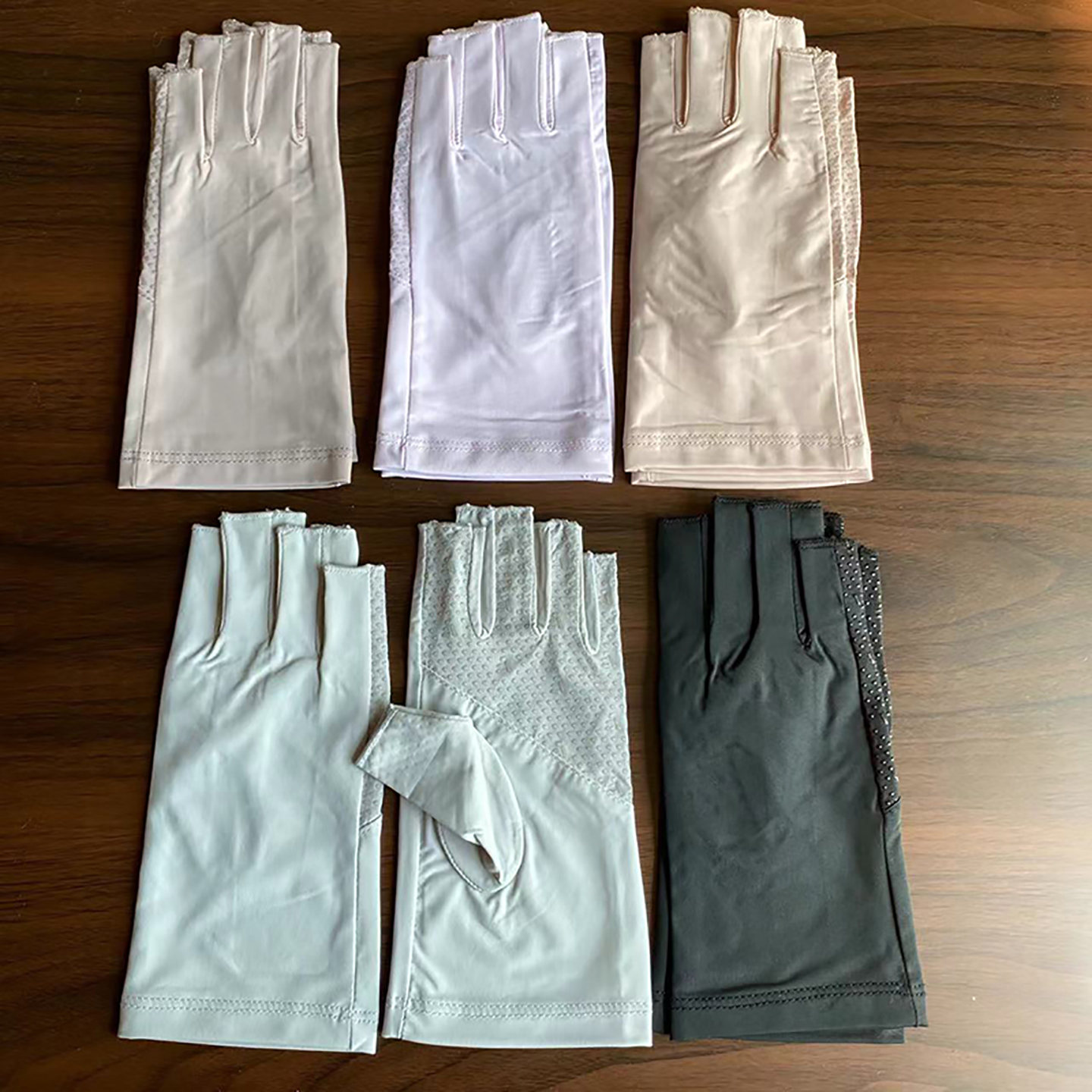 麦田鹿半指手套冰丝防紫外线美甲