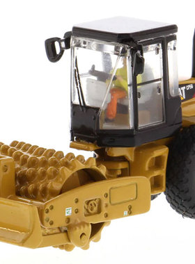DM工程车1/87 Cat CP56 卡特振动土壤压实机模型合金HO摆件 85247