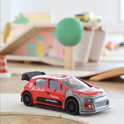 1 64 合金车 Citroen C3 WRC 雪铁龙C3拉力赛车模型玩具摆件