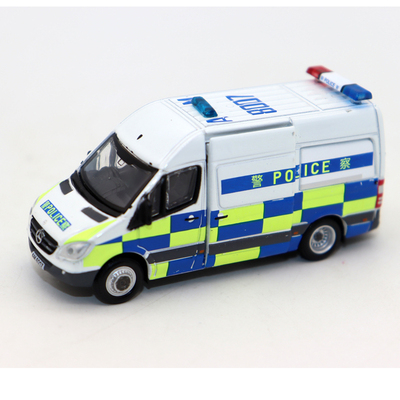 TINY微影1/76奔驰警车模型摆件