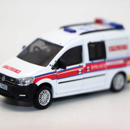 Tiny 80 微影玩具1 64 VW Caddy 大众开迪香港警车模型合金摆件