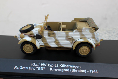 外贸1/43KFZ1吉普车军事模型