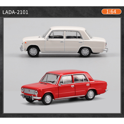 俄罗车 合金车 1/64 Lada 2101 拉达2101汽车模型 摆件礼品