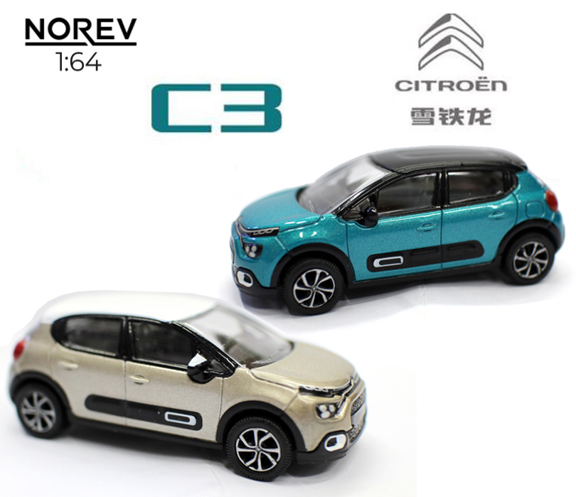 Norev 1 64 合金玩具车Citroen C3 雪铁龙C3 SUV汽车模型精品摆件