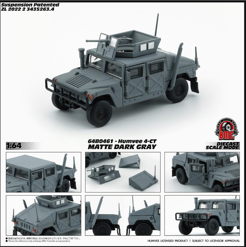 BMC 1/64 合金 悍马Humvee 4-CT钢铁巨兽军车战地车玩具模型摆件