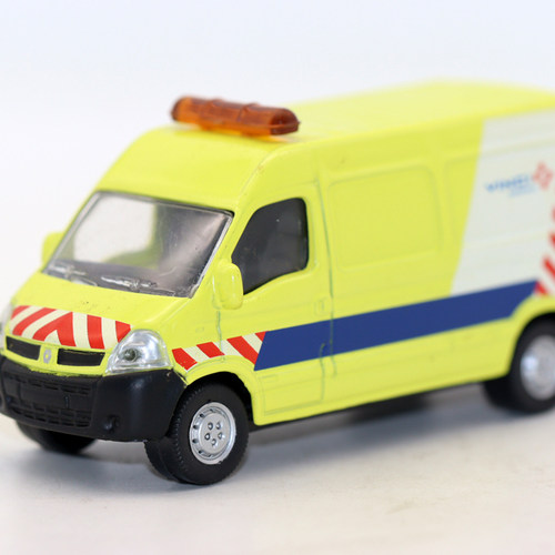1/64合金车 RENAULTT 雷诺MASTER 警车救护车模型玩具摆件 - 封面