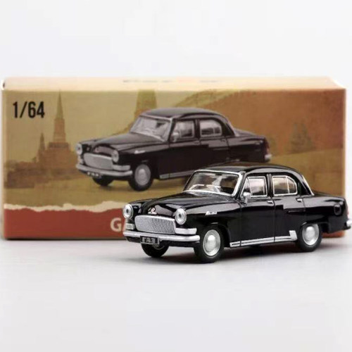 合金1/64 GAZ-21 Volga 嘎斯 伏尔加M21 轿车 qsl汽车模型摆件