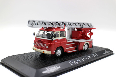 合金却贝尔消防车模型摆件