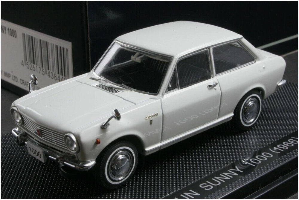 Ebbro 1/43 Datsun Sunny 1000 1966 达特桑日产阳光老爷车模型 - 实物图