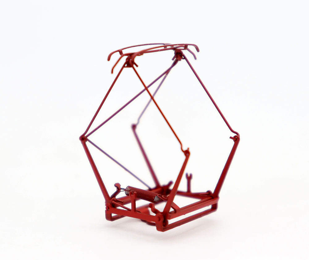 ho火车电弓配件 1 87 电力火车天线牵引菱形受电弓改装可通电