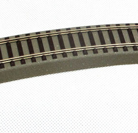 1 87电动火车HO路轨沙盘配件ROCO火车轨道R3弯轨 61123