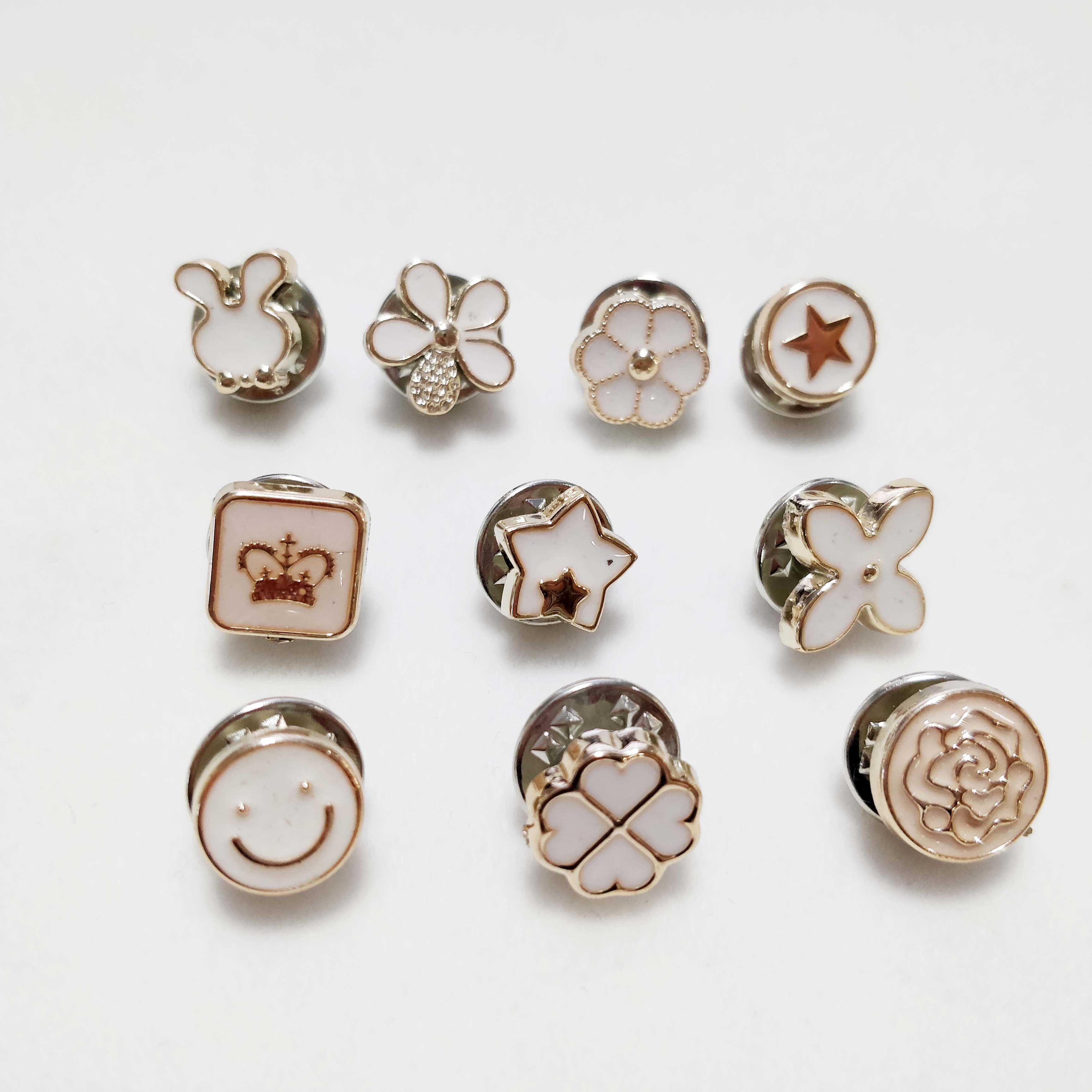 숨겨진 버클 누수 방지 단추 브로치 솔기 없는 셔츠 단추 보이지 않는 탈부착 가능 못 없는 단추 진주 버클 장식 단추