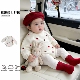 软fufu婴儿爱心毛衣连体衣春装 女宝宝针织包屁衣可爱超萌外出套装