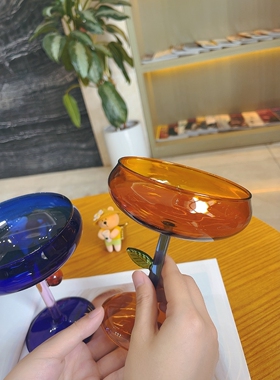 O.RoseLif 糖豆甜品杯高脚酸奶碗红酒杯收纳盒糖豆撞色松鼠爬树盘