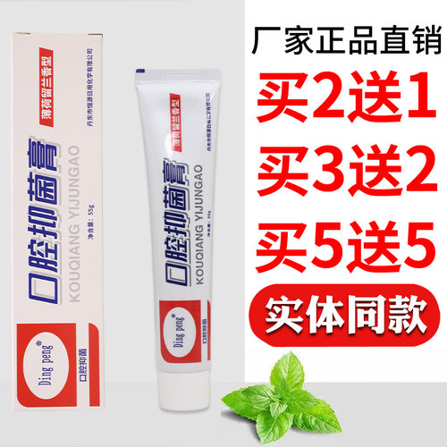 DingPeng口腔抑菌膏55g护理清洁薄荷留兰香型男女通用出门常备