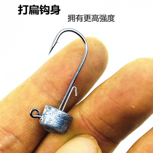 NED 内德钓组 防挂底蘑菇头欧娜铅头鱼钩jig浮水加州鲈假饵软饵钩
