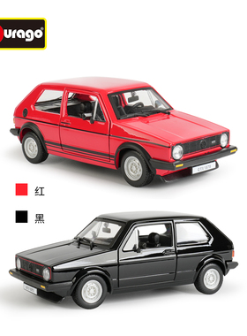比美高原厂1:24大众1979高尔夫GTI小钢炮经典仿真合金汽车模型
