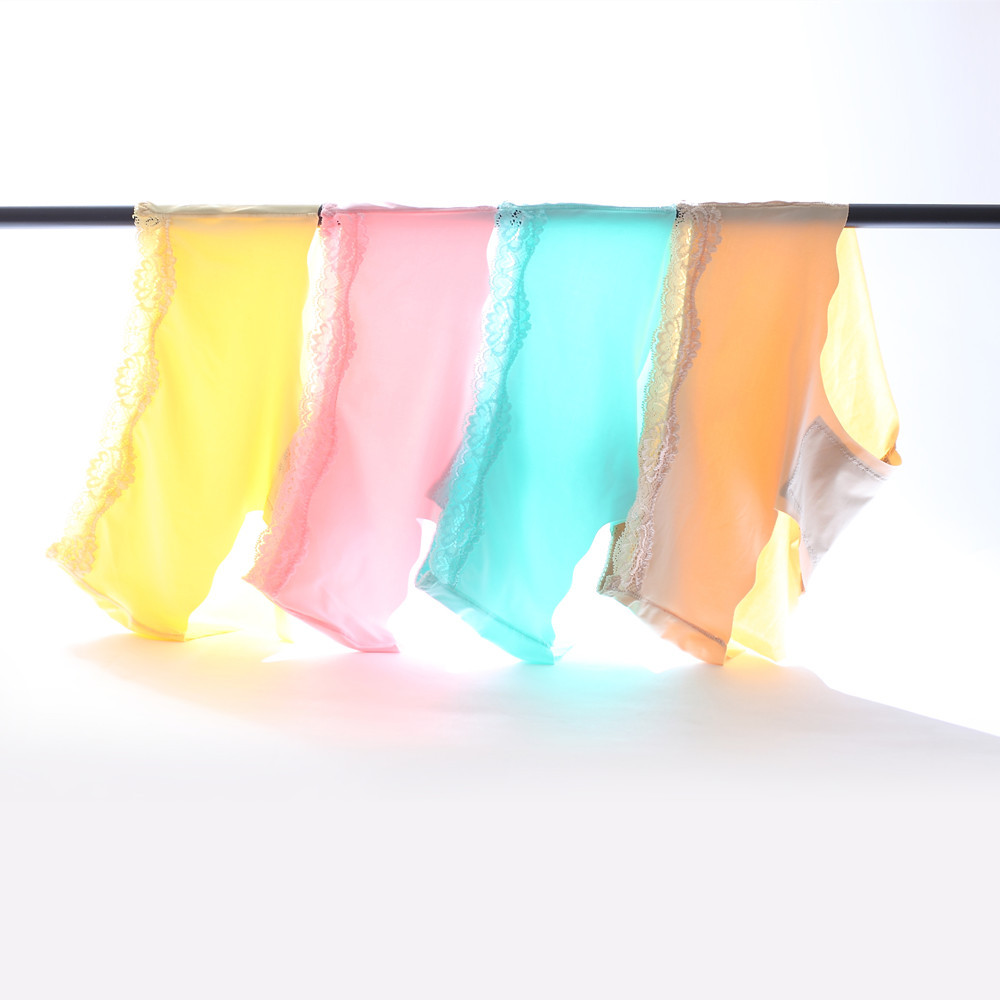 一片式无痕冰丝中腰短裤头抗菌