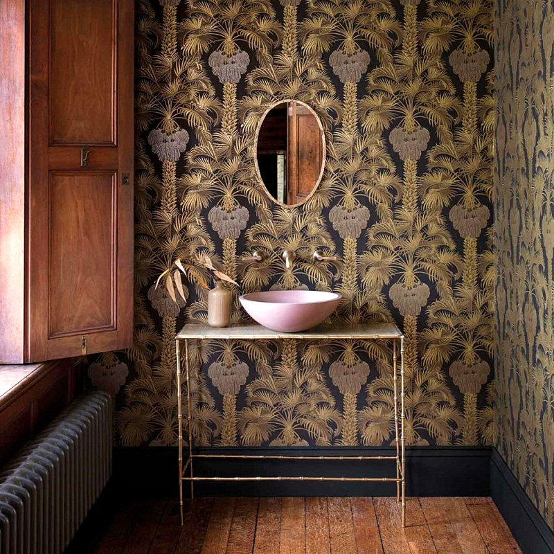 英国原装进口墙纸环保壁纸东南亚植物棕榈叶背景墙113/1001 1002