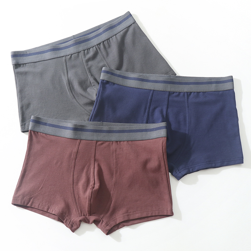 外贸内裤男原单日单出口日本无痕柔软青年大码透气运动纯色平角裤,女士内衣/男士内衣/家居服,男平角内裤,淘宝优惠券,粉丝福利购,淘宝优惠卷