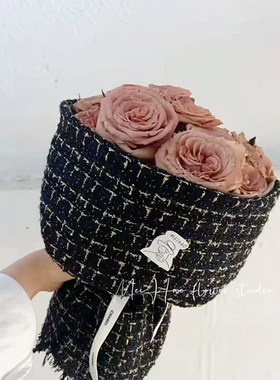 小香风花艺包装布布料包花