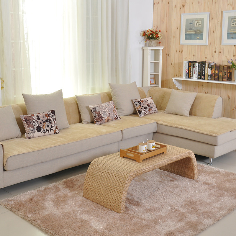 四季防滑毛绒实木沙发垫全盖现代简约通用布艺组合沙发罩巾可定做在类目 居家布艺, 坐垫/椅垫/沙发垫, 沙发垫中 - 来自Buy2taobao.com提供专业的淘宝代购服务