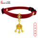 长命金锁宠物项圈国潮挂饰猫咪颈圈招财铃铛可调节狗狗脖项链领饰
