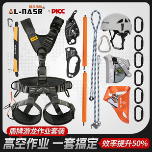 阿尔纳斯高空作业套装盾牌游龙防慌乱下降器工业止坠器缓冲包全套