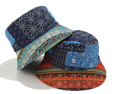 复古双面盆帽出游遮阳帽子渔夫帽