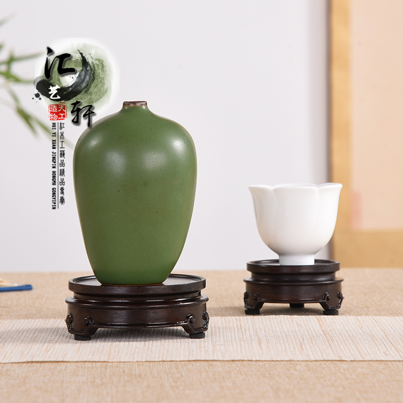 茶壶香炉盆景大红酸枝明式底座