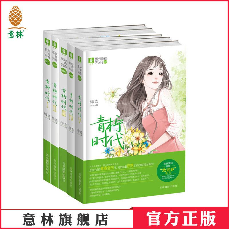 意林官方直营店  意林 青柠时代1-5 共5本套装 意林致青春系列 作者梅吉 打造纯美正能量青春大戏 暖心演绎逆光成长 青春文学小说
