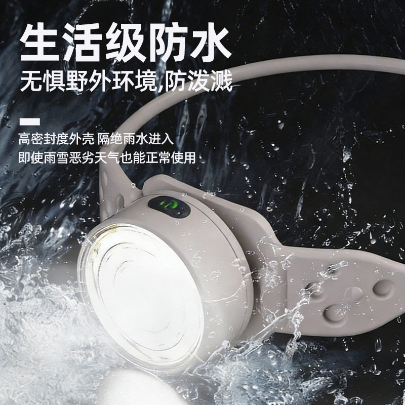 防水LED锂电池长续航强光远射夜跑钓灯户外硅胶多功能照明小头灯