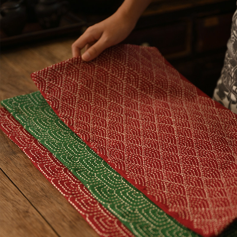 钟声刺绣 新款 设计师纯手工茶席 茶垫 中式家居置物垫隔热桌垫子,餐饮具,茶道/零配,淘宝优惠券,粉丝福利购,淘宝优惠卷