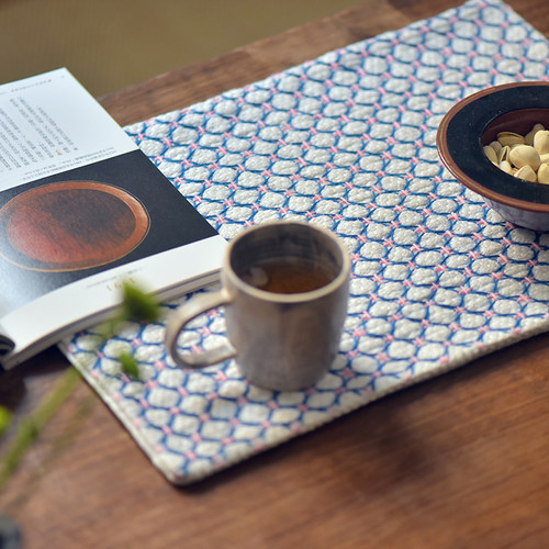 钟声刺绣茶席斗笠纹理福利特价