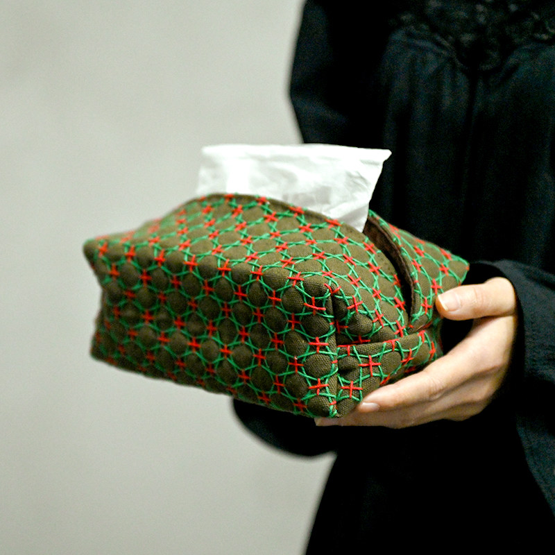 钟声刺绣 斗笠孔抽纸巾布袋  中式复古布艺纸巾包 茶空间纸巾包,收纳整理,纸巾盒,淘宝优惠券,粉丝福利购,淘宝优惠卷